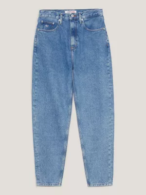 Calça jeans Mom de cintura ultra alta e corte afunilado