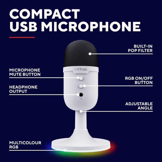 Trust GXT234W Yunix gaming microphone