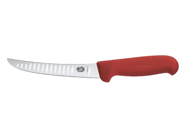 Udbenerkniv m/luftlommer Victorinox Fibrox klinge 15 cm Rød,6 stk/krt
