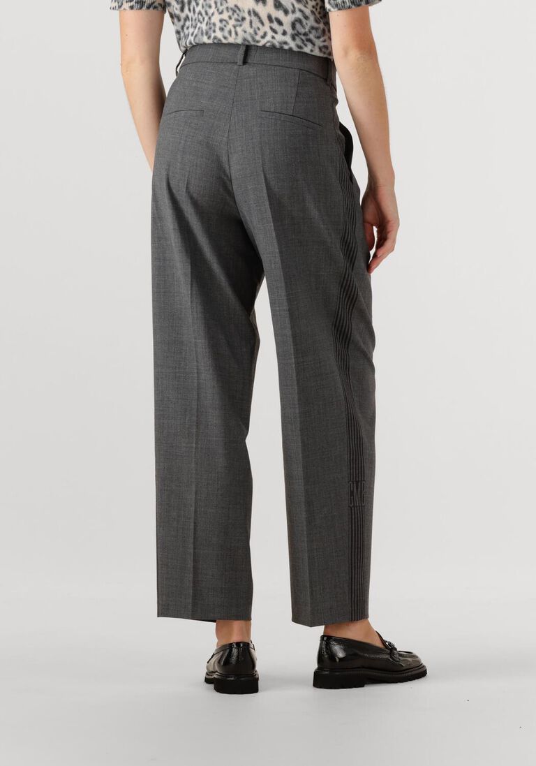 grijze cambio pantalon emelie track galon mit wording