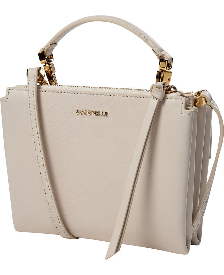Coccinelle ARLETTIS DOODLE EMBROIDE. Lambskin white