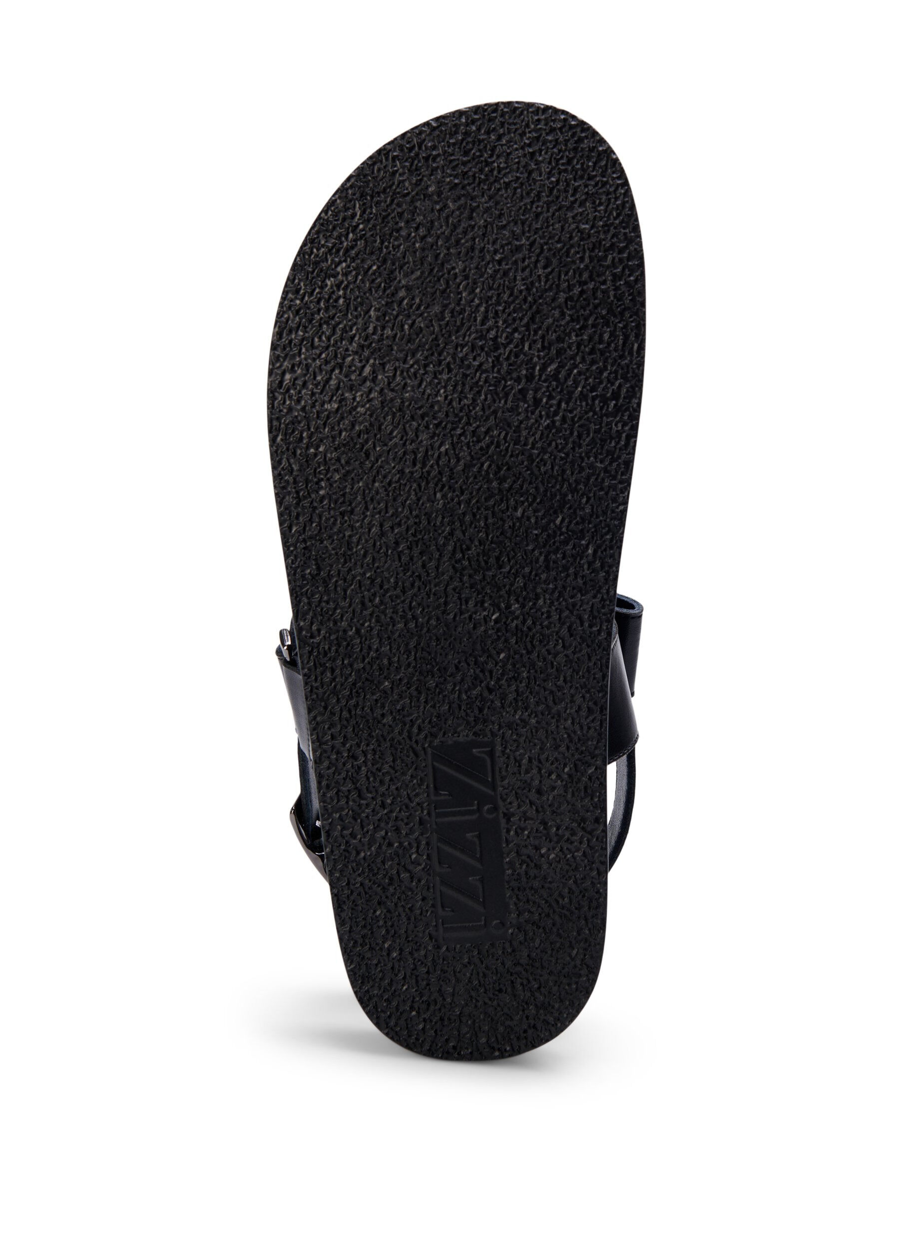 Wide fit - Lædersandal med justerbare stropper