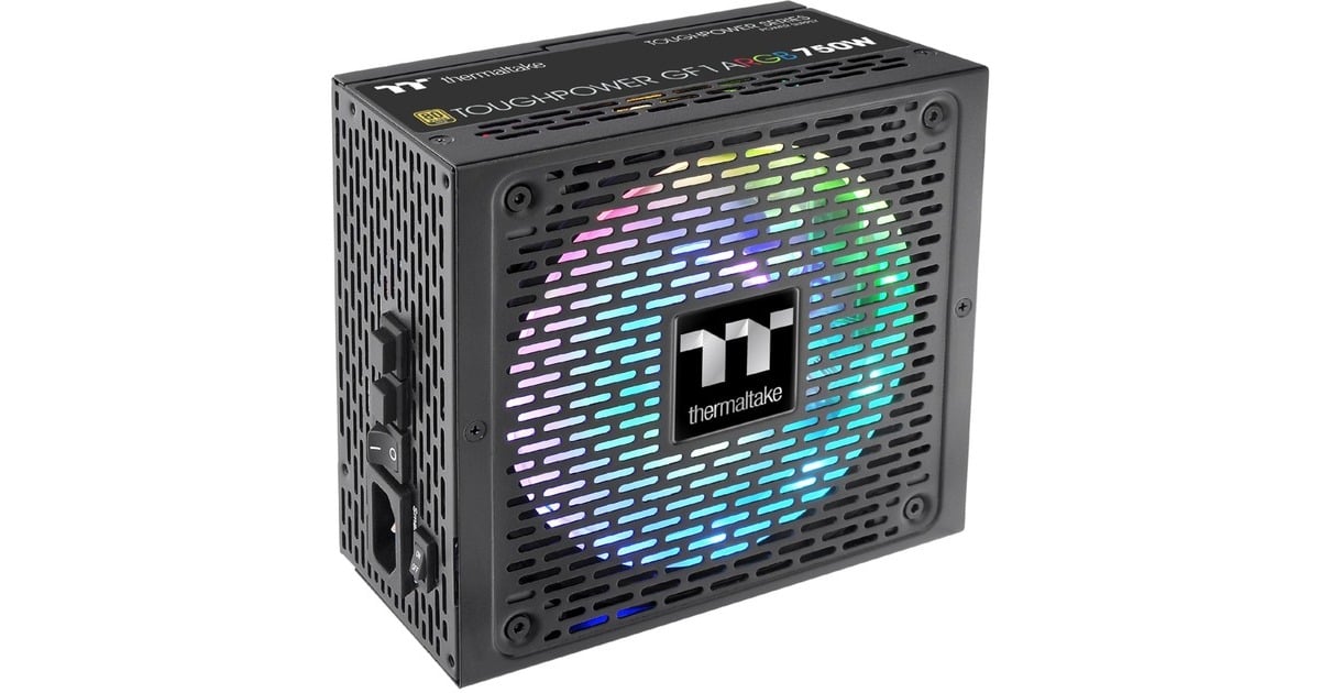 ThermaltakeToughpower GF1 ARGB modulaire 750 watt voeding   (Zwart, 4x PCIe)
