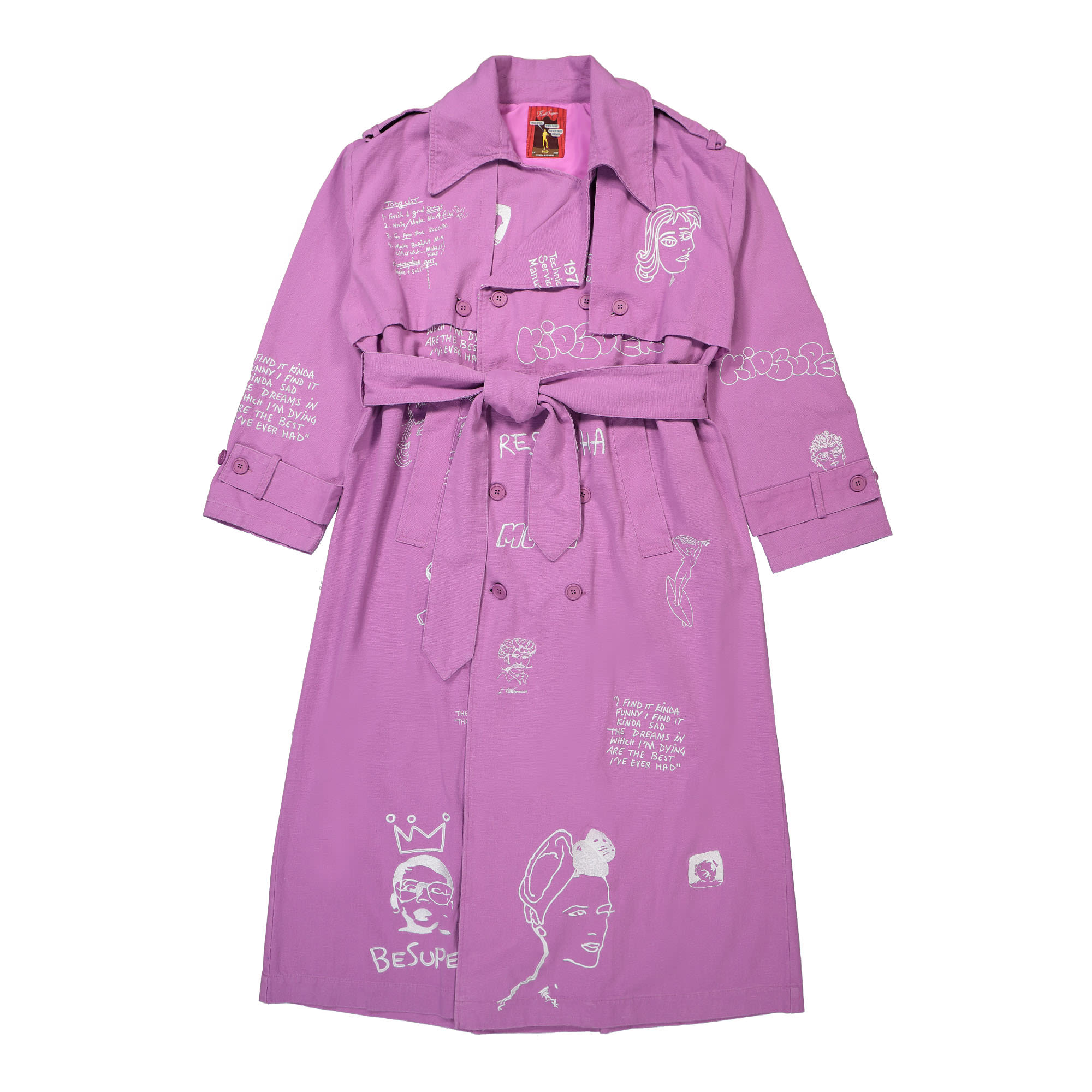 Kidsuper Studios<br>Embroidered Trench Coat
