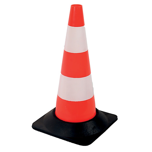Cône de signalisation lesté 50 cm