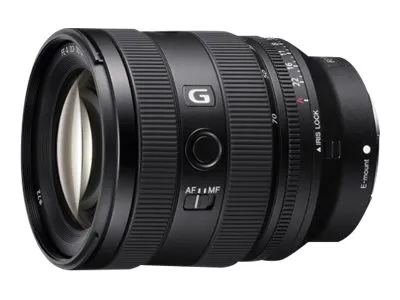 Sony SEL2070G - Telefoto zoom objektiv - 20 mm - 70 mm - f/4.0 G - Sony E-mount - for Cinema Line; a VLOGCAM; a1; a1 II; a6700; a7 IV; a7C; a7C II; a7CR; a7R V; a7s III; a9 III