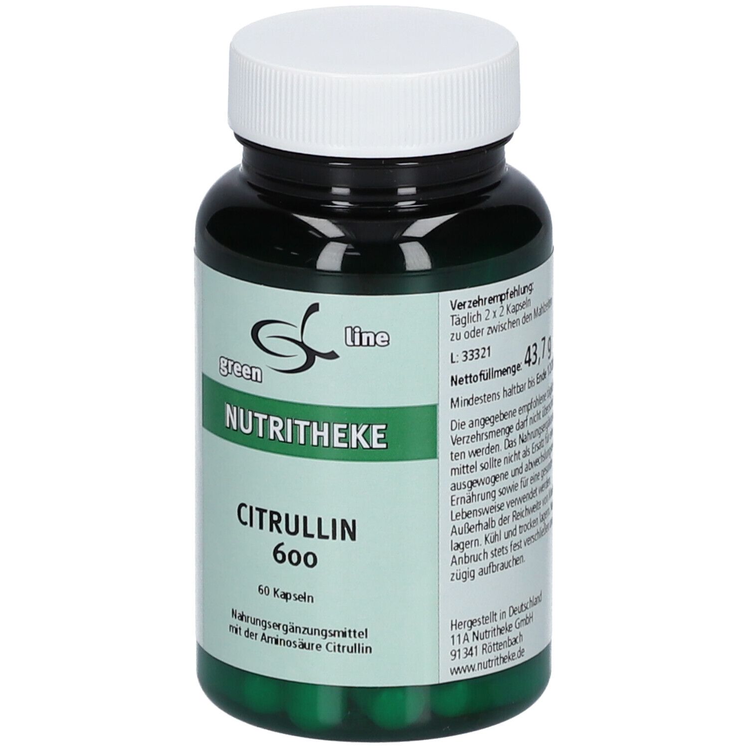 green line NUTRITHEKE Citrullin 602