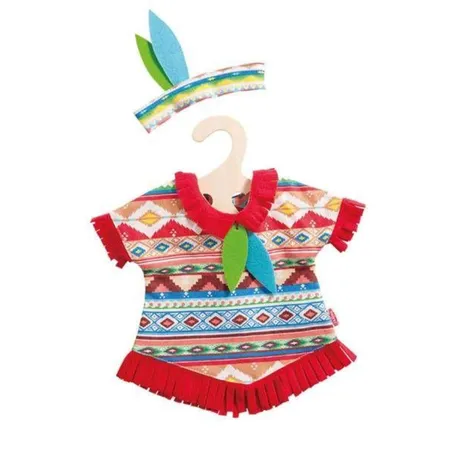 Heless Indianer Set Blaue Feder, Größe 35-45 cm
