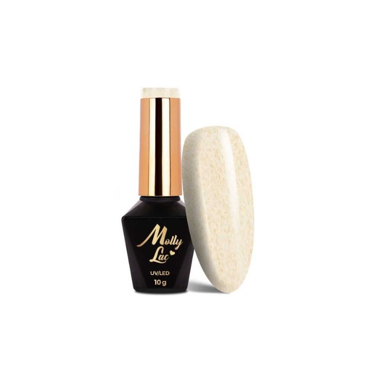 MollyLac /715/ Hybride nagellak met Beige sweater effect 10 gr