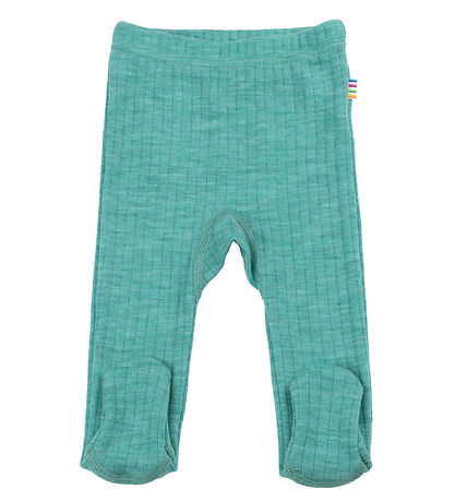 Joha Leggings m. Fuß - Wolle - Grün