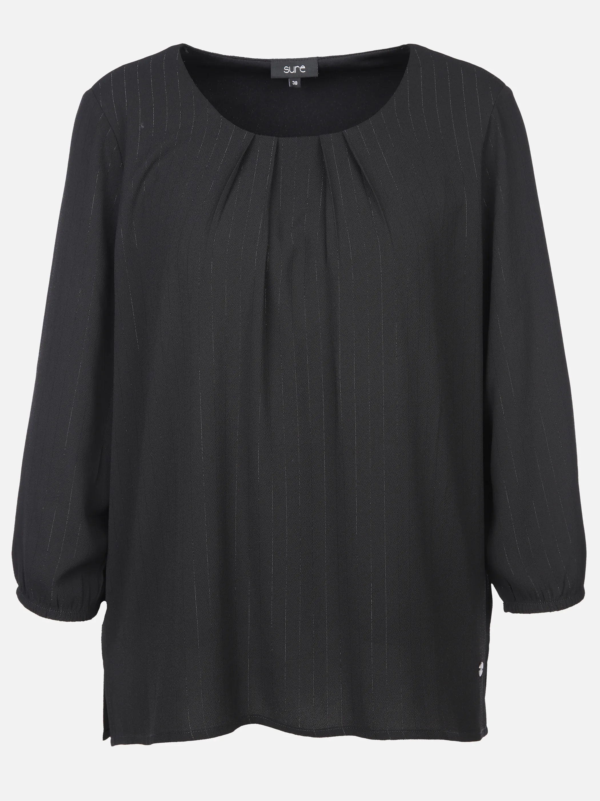 Damen Chiffonbluse mit feinen Streifen