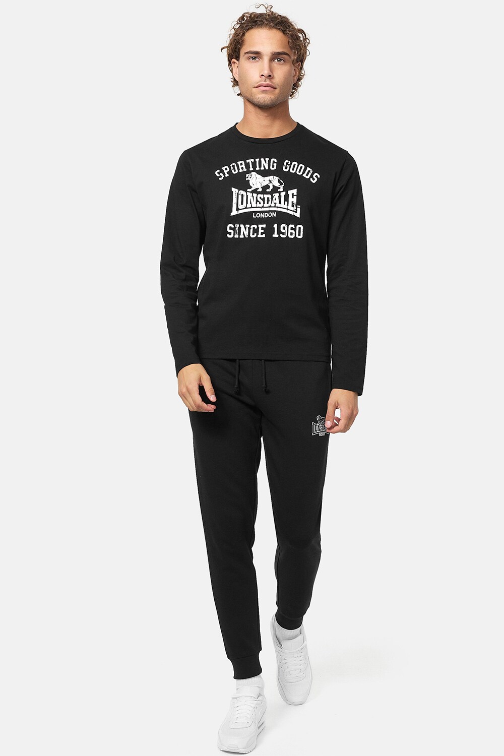 Lonsdale Herren Langarmshirt normale Passform AULDEARN