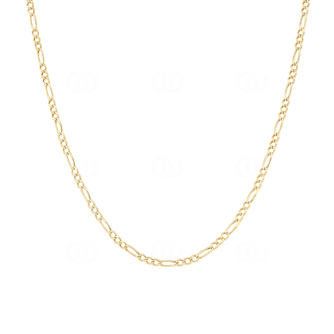 2.3mm Figarokette 750/18 K Gelbgold