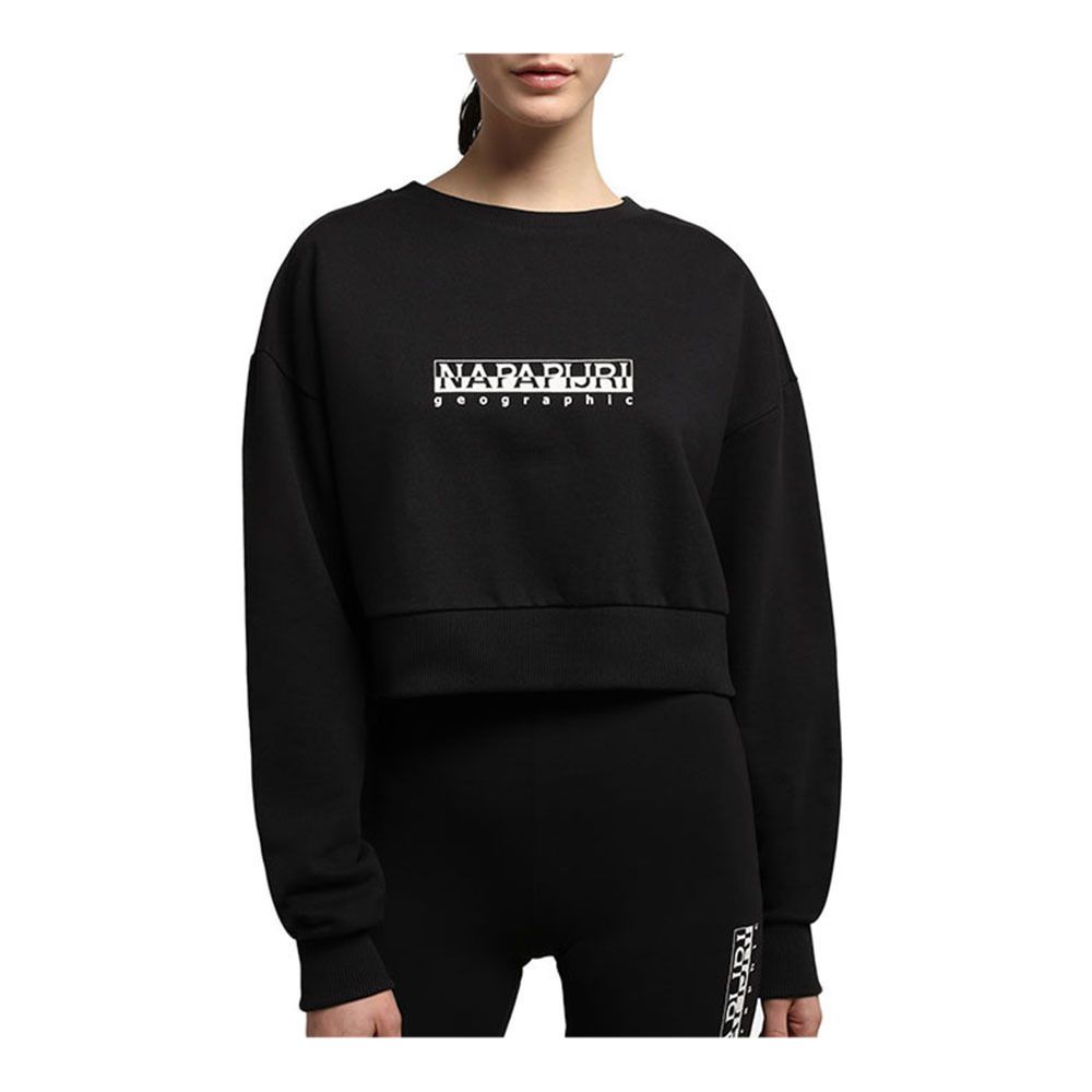 Napapijri BOX CROP - Sweat Femme black