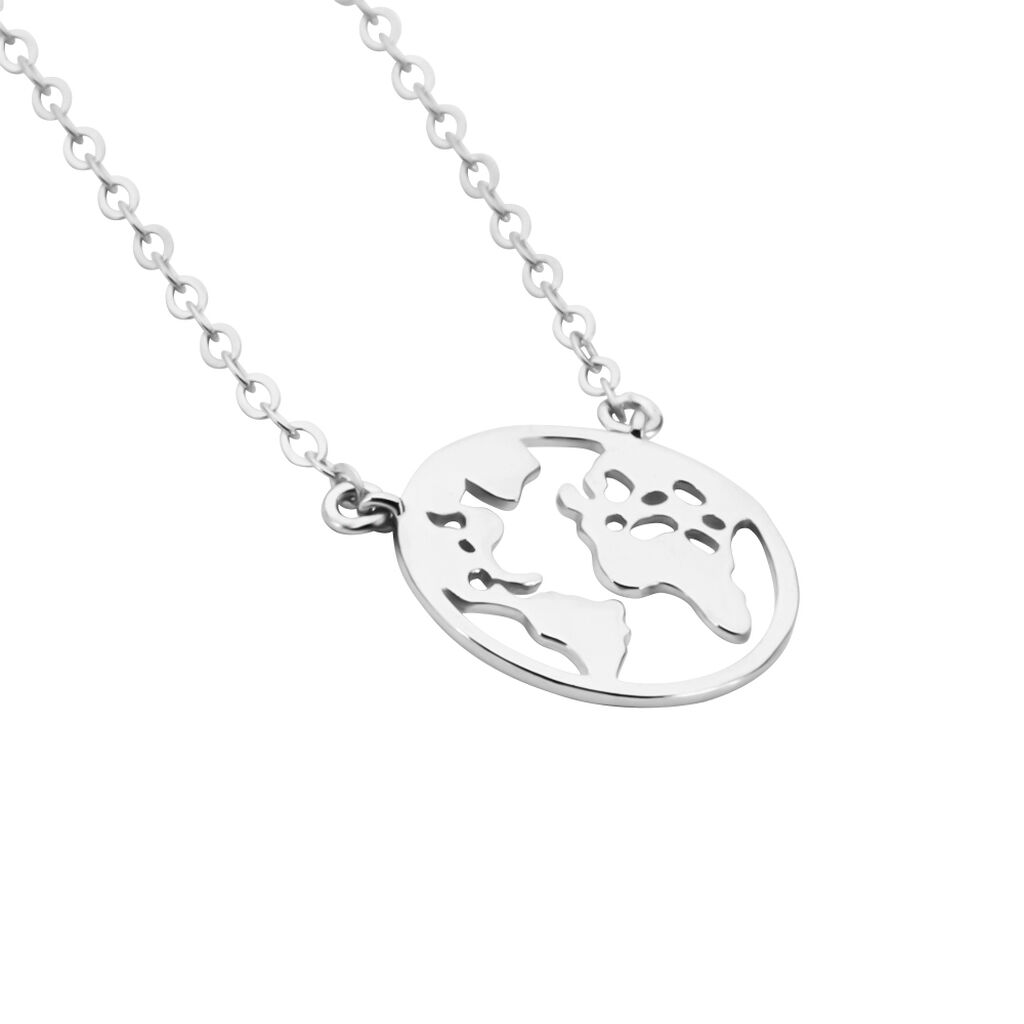 Collier Livia Argent Blanc