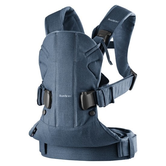 Porte-bébé One   Gris denim / foncé cotton mix        de               BabyBjörn