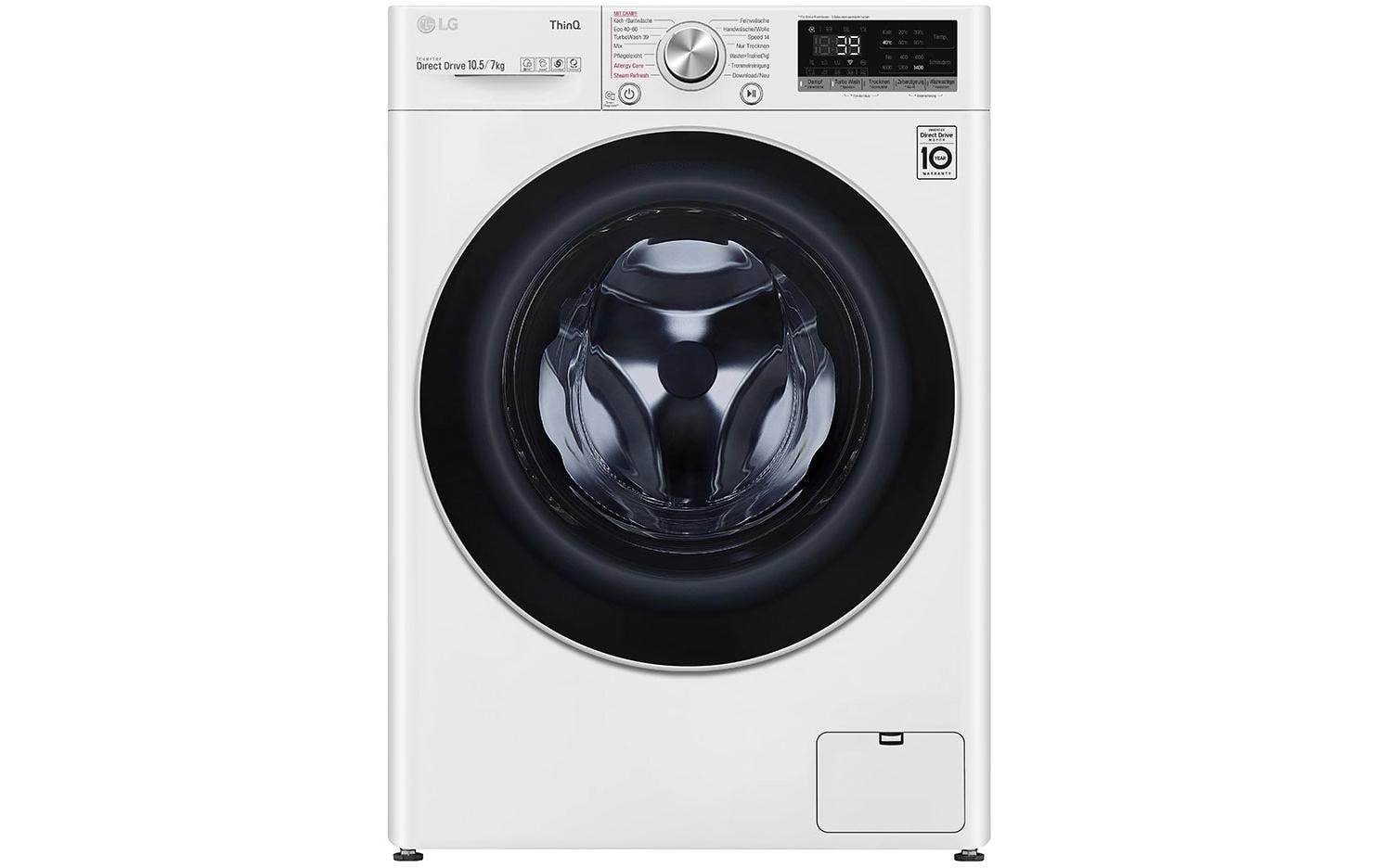 Waschtrockner V7WD107H2E 10.5 kg / 7 kg<br>Tumbler zum Waschen und Trocknen in einem