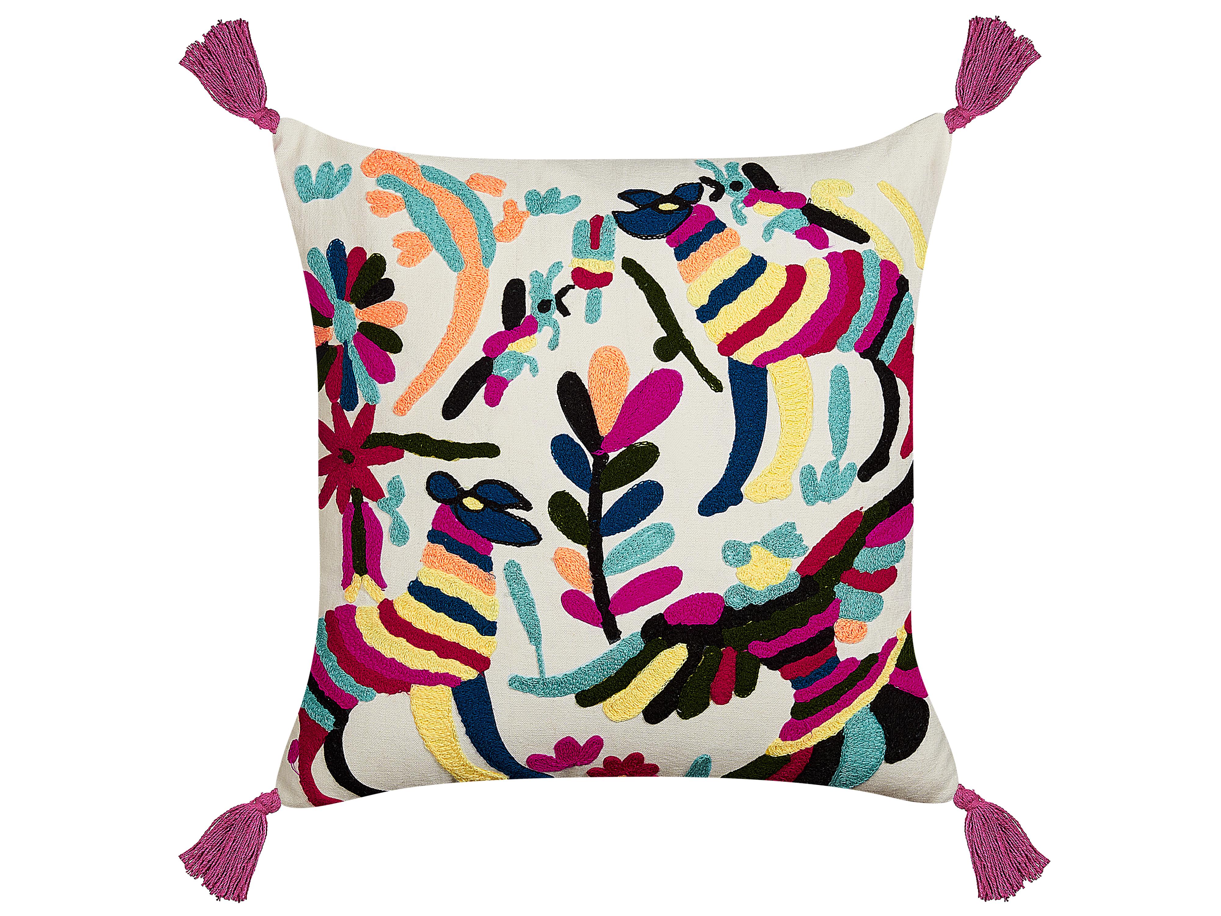 Set van 2 sierkussens RAIGANJ Katoen 50 x 50 cm Meerkleurig abstract patroon