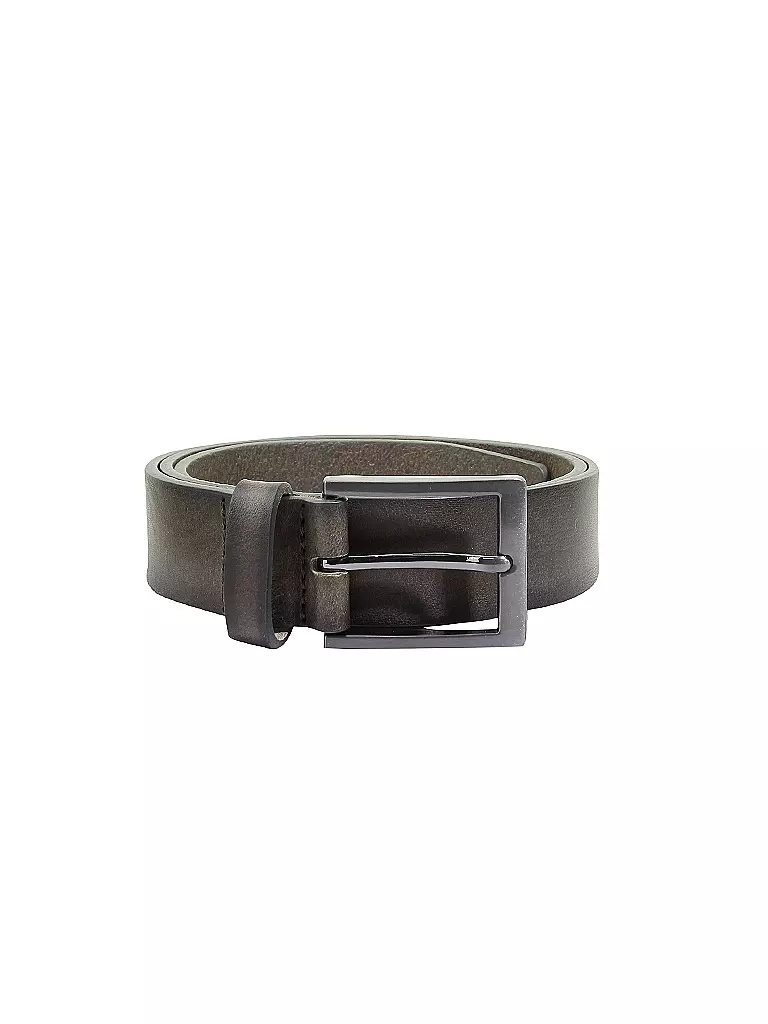 MAX CALVIN Ledergürtel olive
