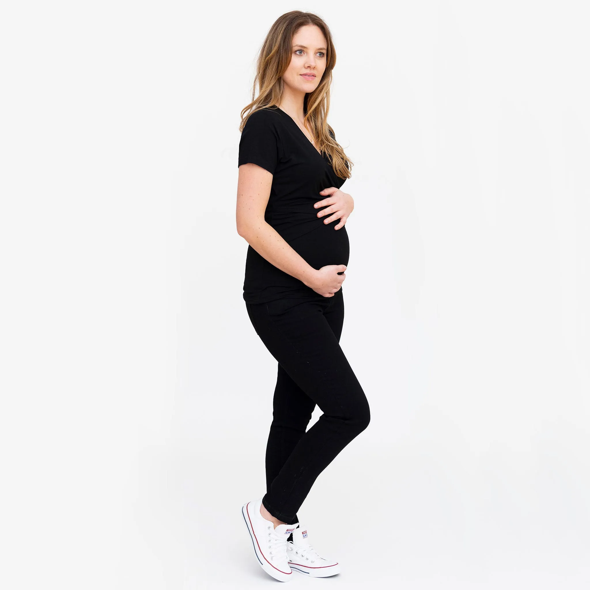 Bella Maternité Jeans Maternité Noir