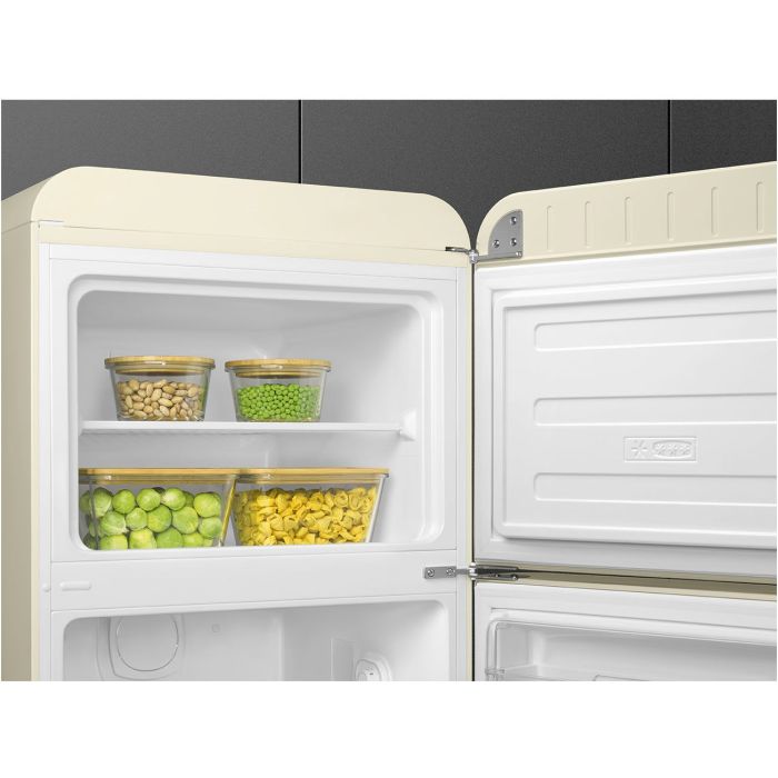SMEG Kühl- Gefrierkombination 50's Retro Style FAB30RCR5 Creme