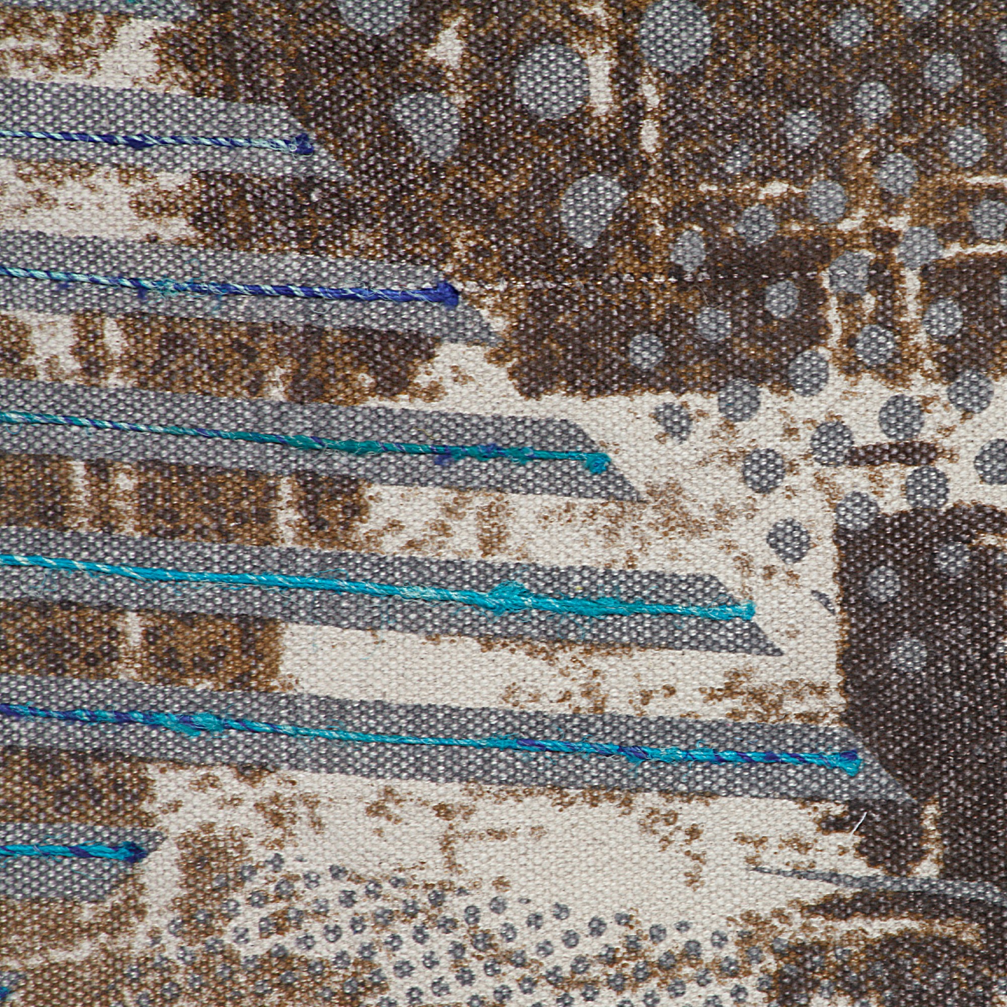 Teppich 'Balag', braun, weiß, T 120 cm, B 120 cm von fischer's lagerhaus