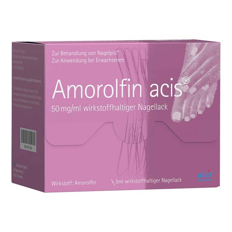 Amorolfin acis® 50 mg/ml wirkstoffhaltiger Nagellack, 3 ml
