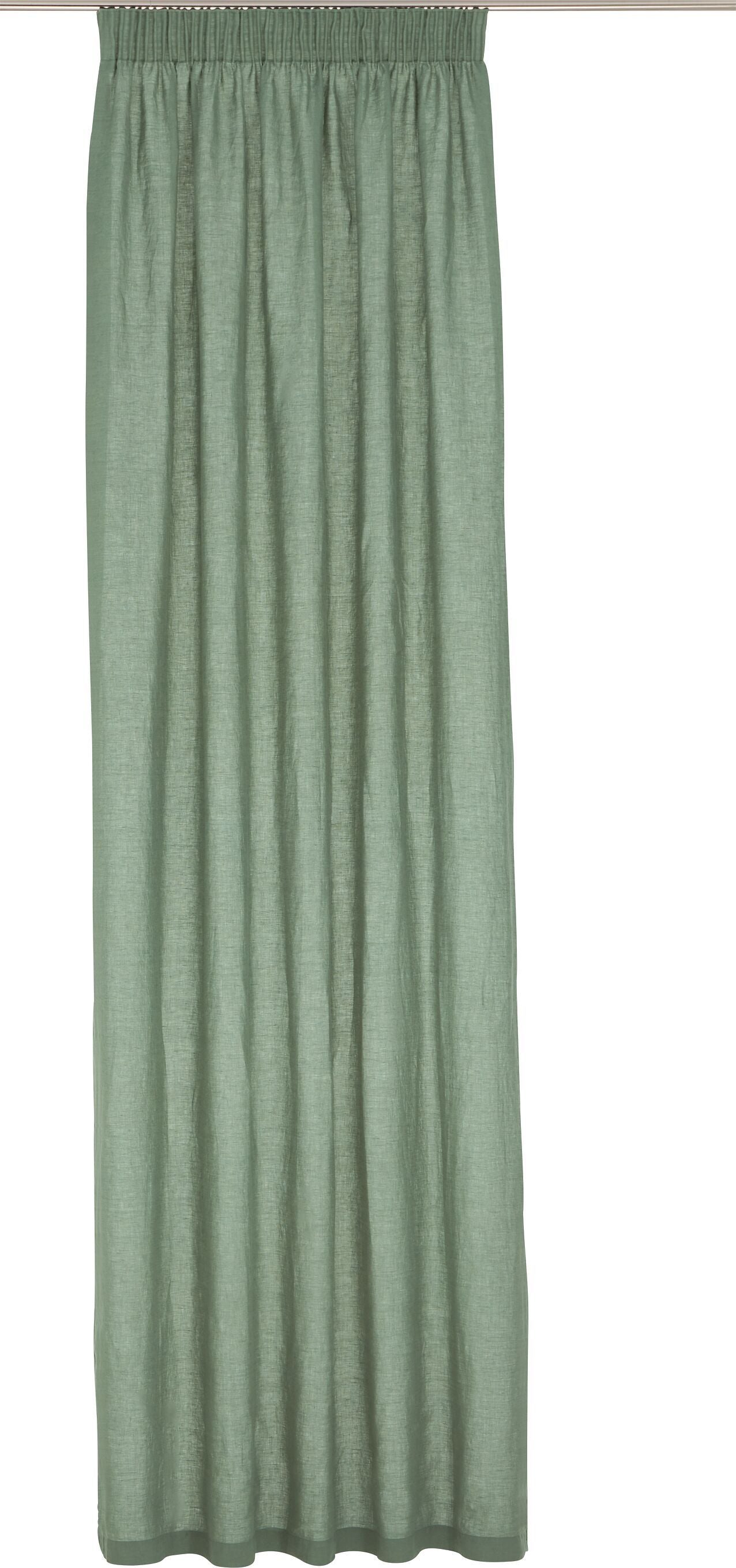 ZARA Fertigvorhang blickdicht - Dunkelgrün / B: 140.0 cm x H: 270.0 cm