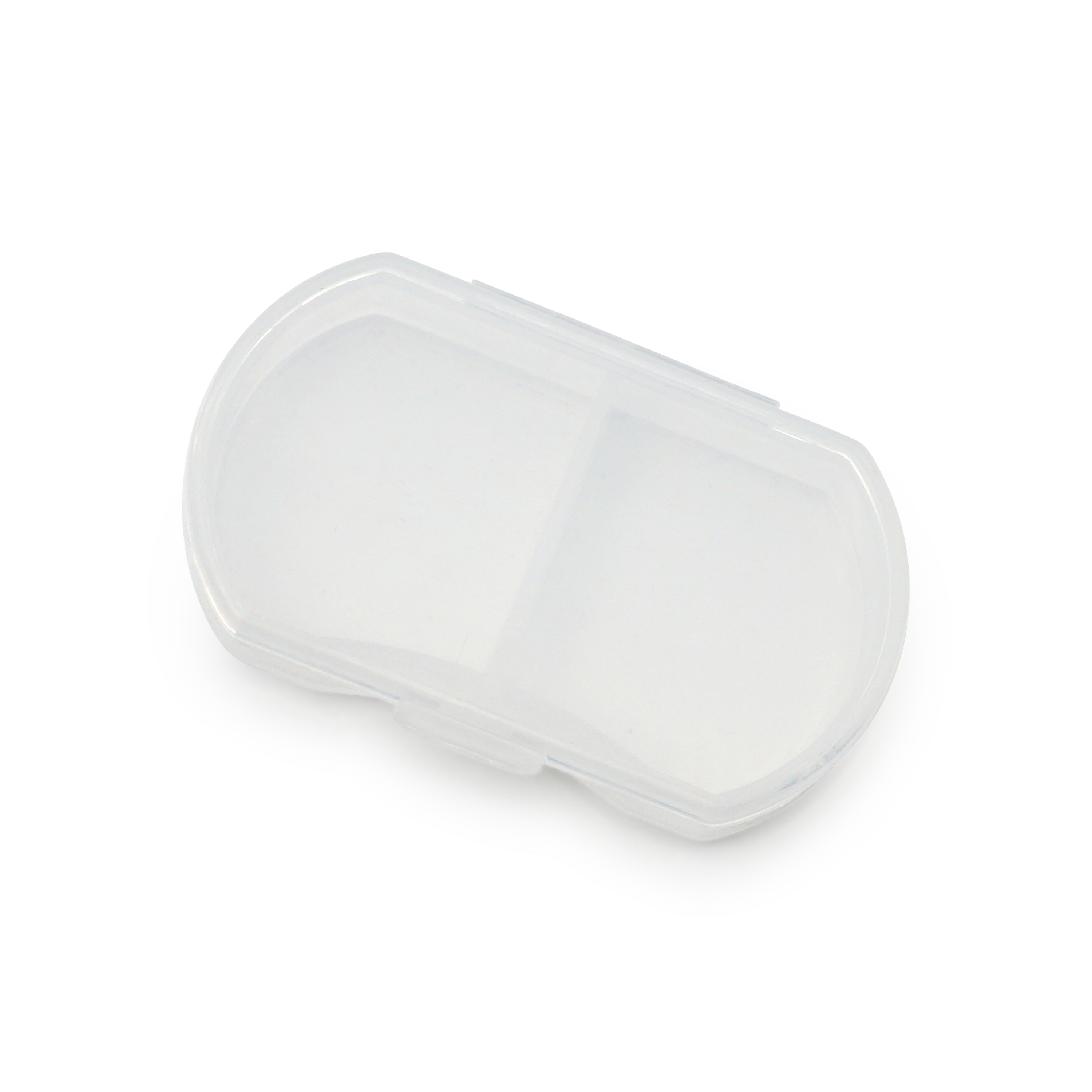 (60x35mm) Mini Medikamenten Dosierer 2 Fächer Dosett Tablettenbox Supplements Pillendose Tablettenspender - Divers. Farben