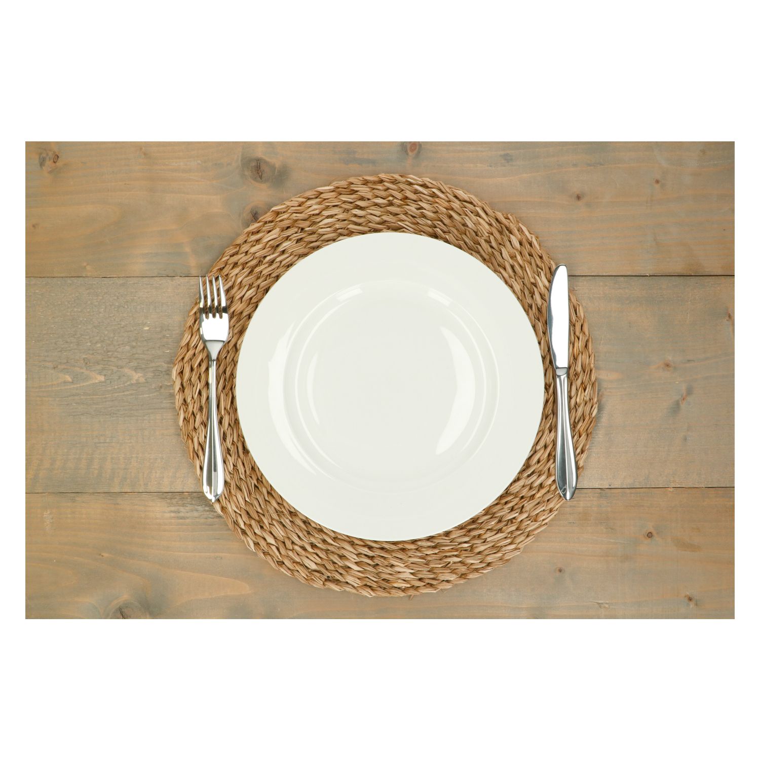 Placemat rond, zeegras, Ø 38 cm
