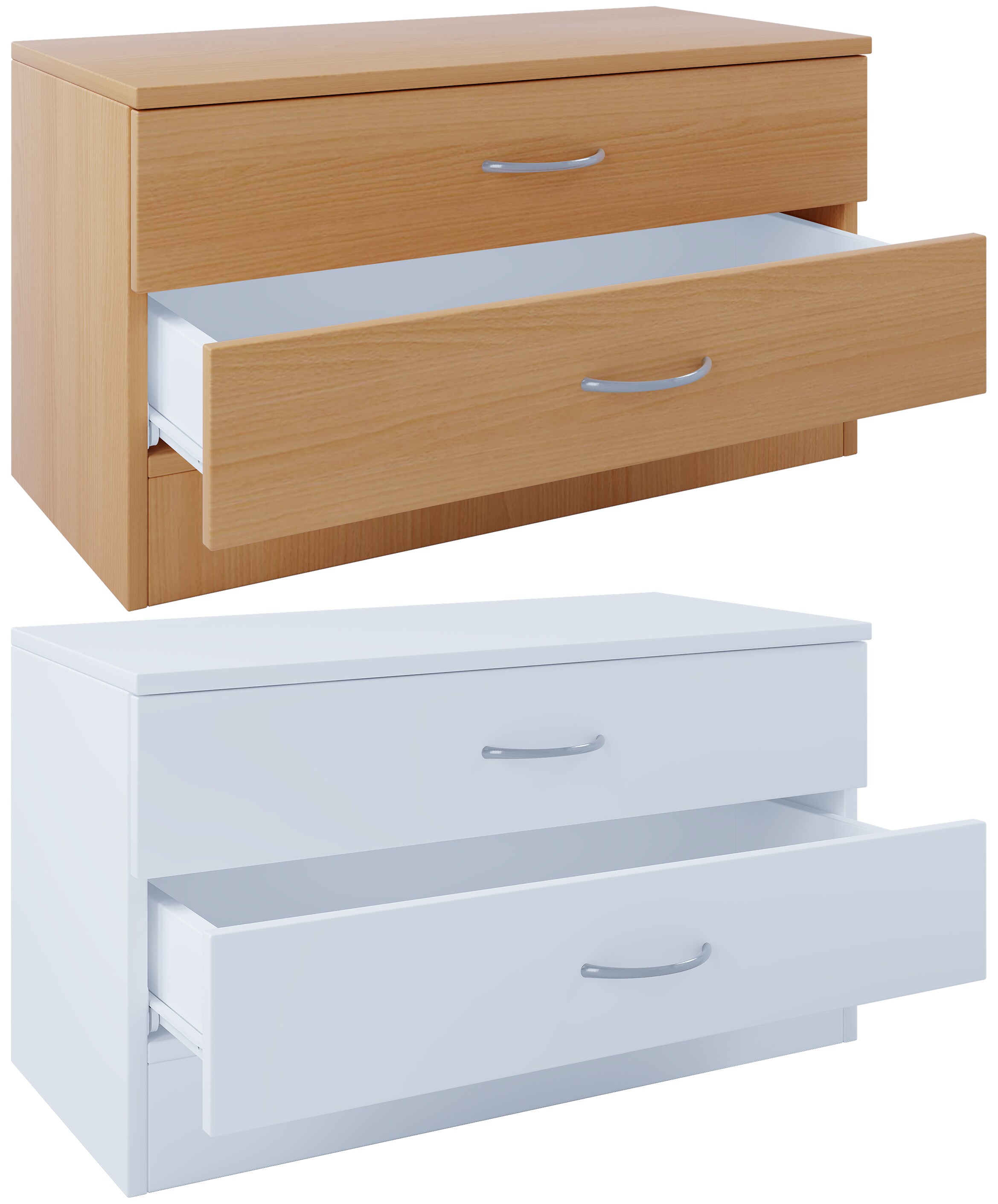 VCM Holz Dielenmöbel Flur Sitzbank Kommode Schublade Diele Balia