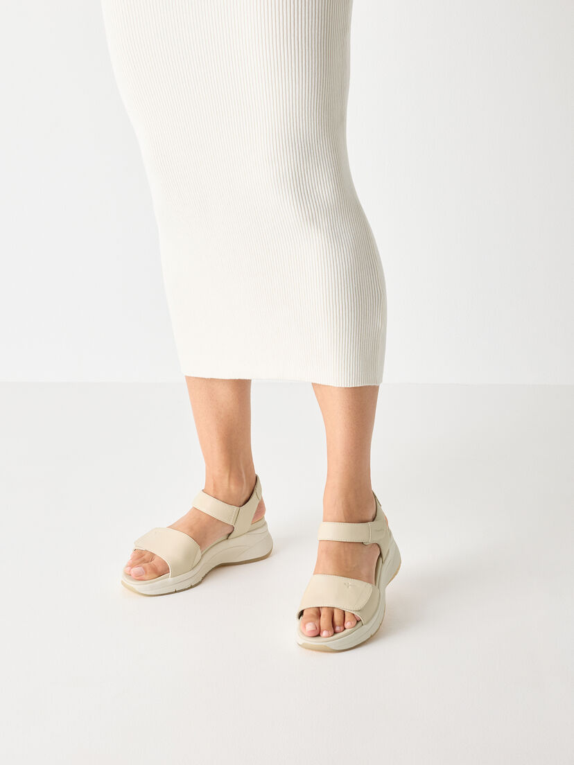 Leren Sandaal - beige