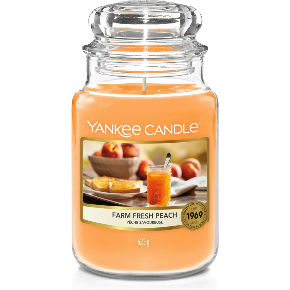 Yankee Candle Geurkaars Large Jar Farm Fresh Peach623 gr