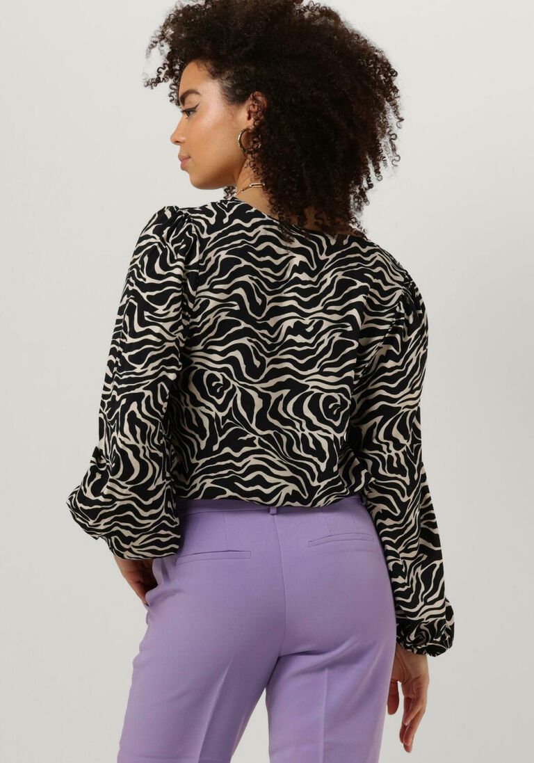OBJECT zwarte object blouse objleonora l/s v-neck top