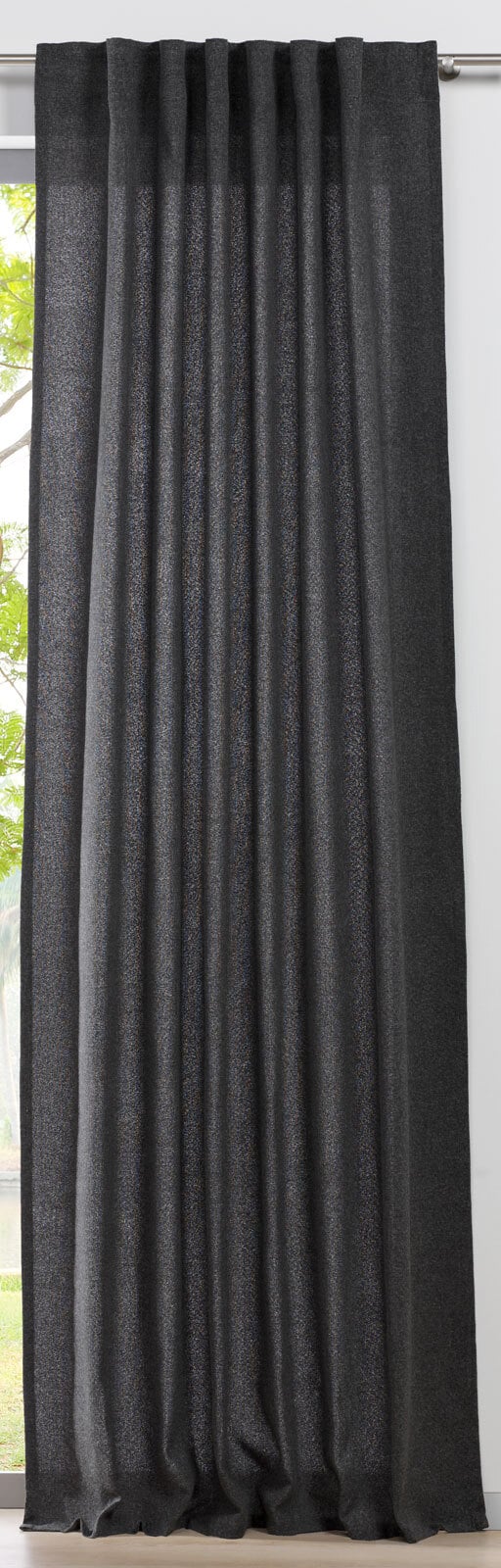 my deco Schlaufenschal CHALET 135 x 300 cm anthrazit
