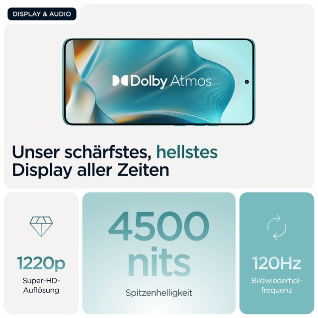 Motorola Smartphone »Edge 60 Fusion 256GB« Amazonite