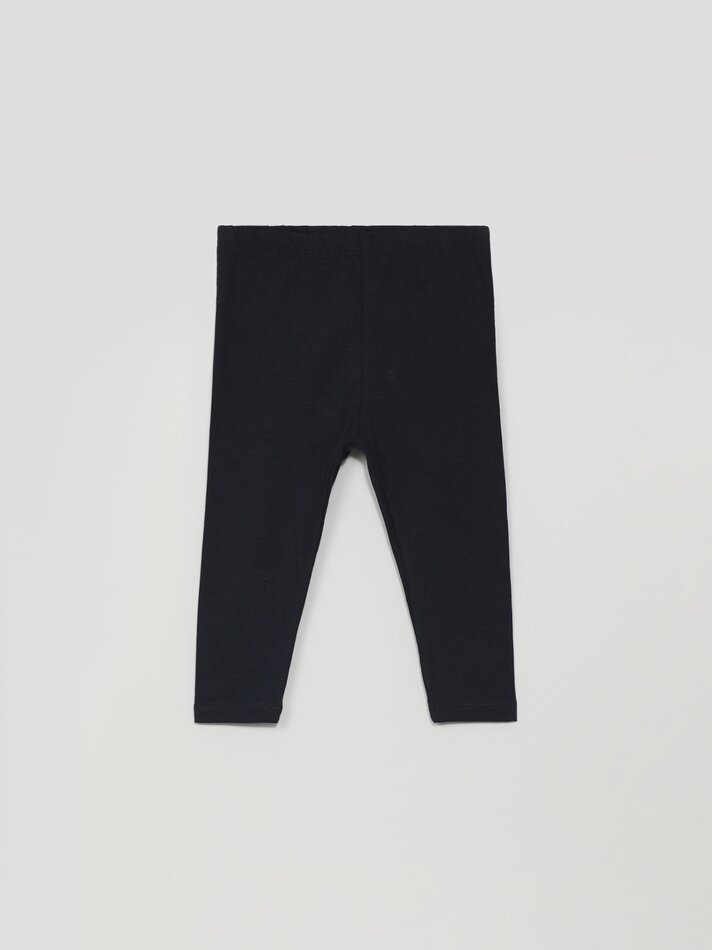 Conjunto com 2 Leggings Compridas Básicas - Azul Marinho
