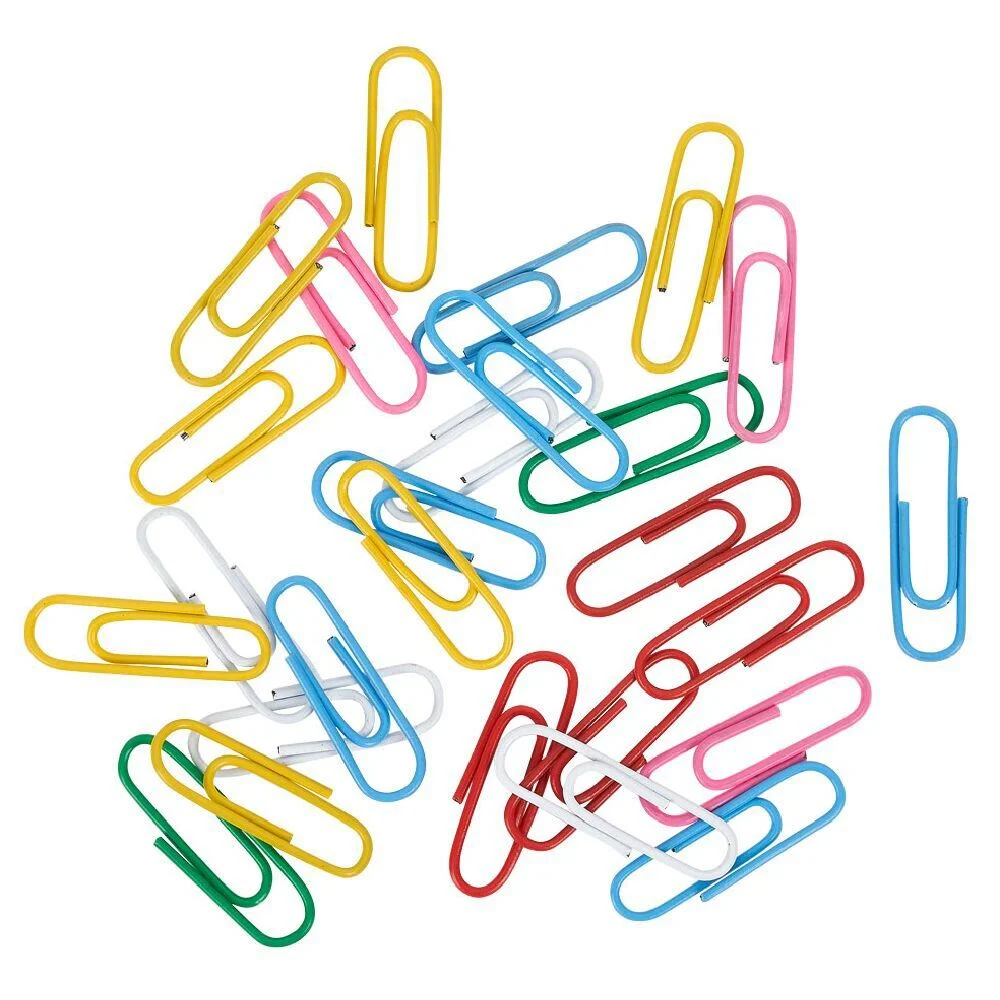 Trombone multicolore 2,8cm x100