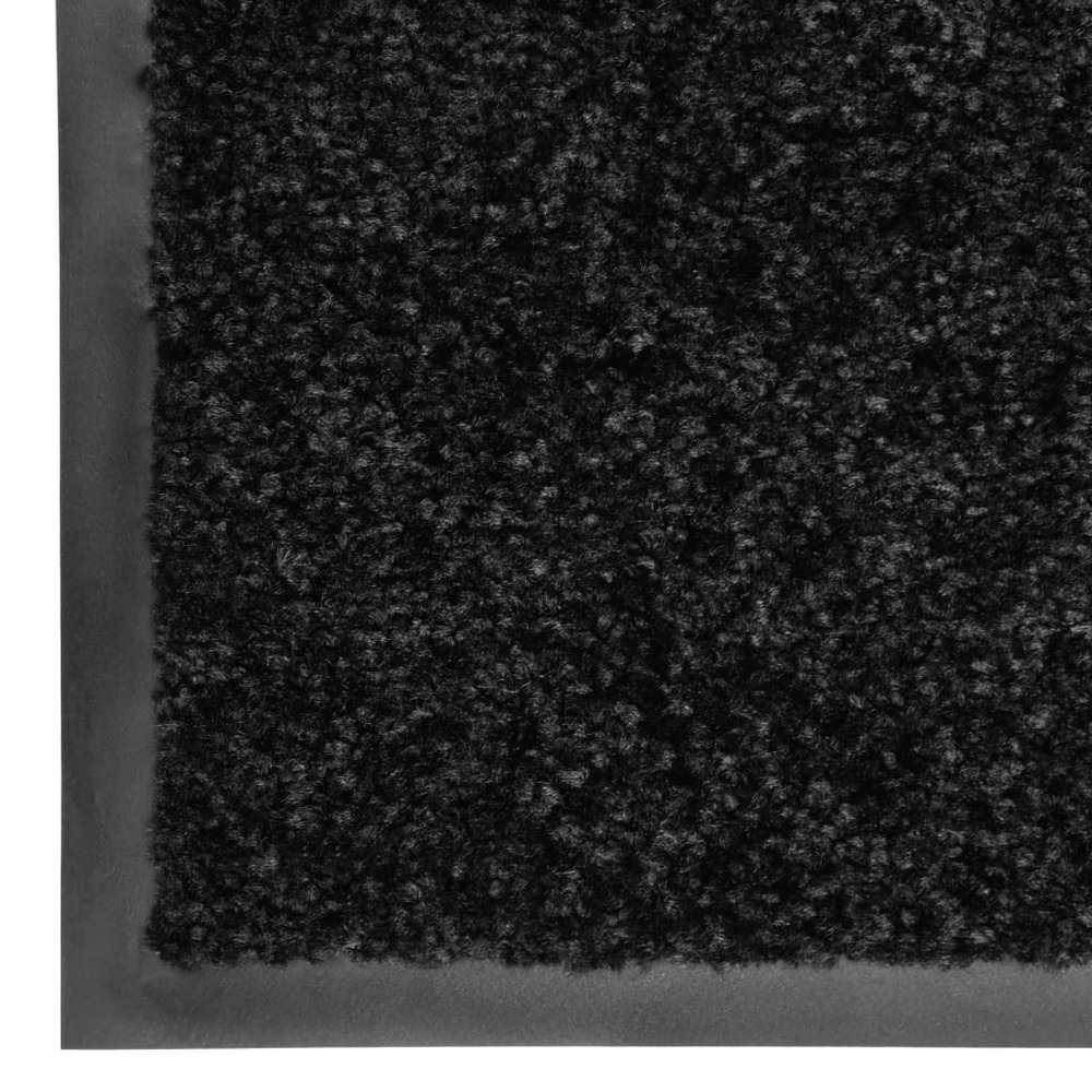 Paillasson lavable noir 120x180 cm