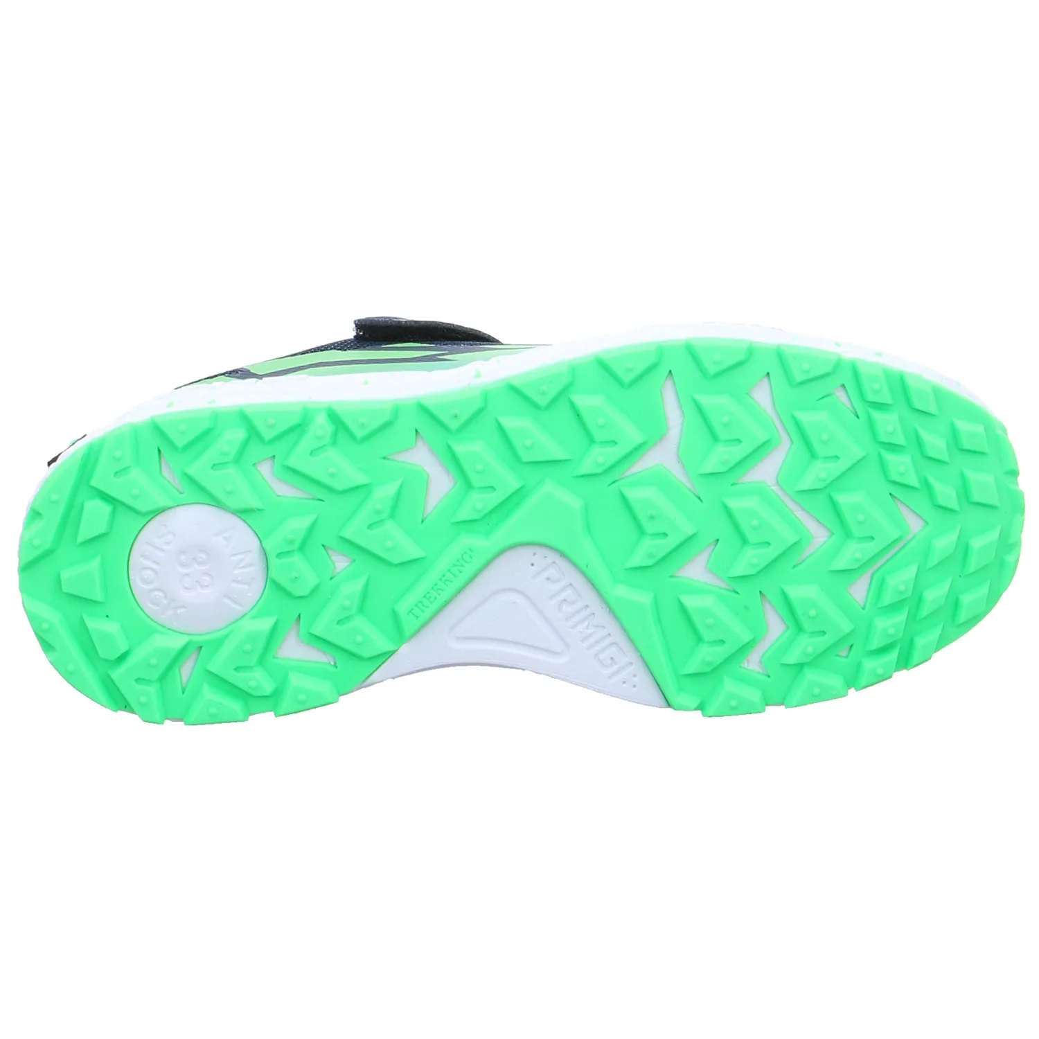 PRIMIGI Jungen-Halbschuh Klett Blau Leder  Sneaker