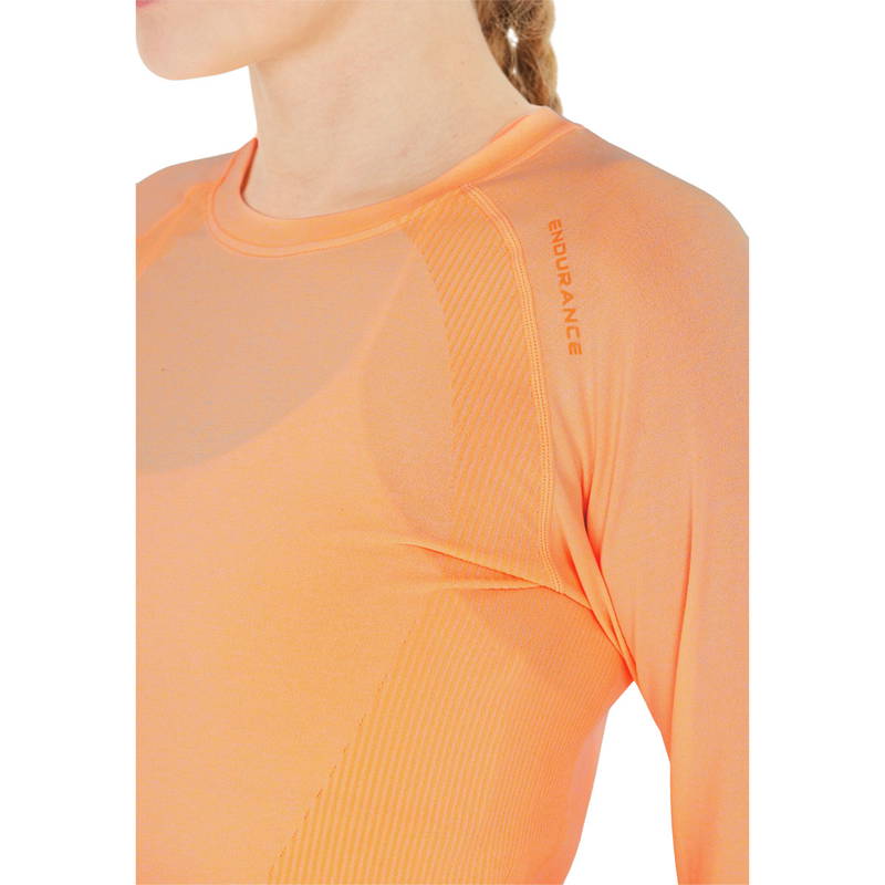 Endurance Halen Seamless Langærmet Løbe T-shirt Dame