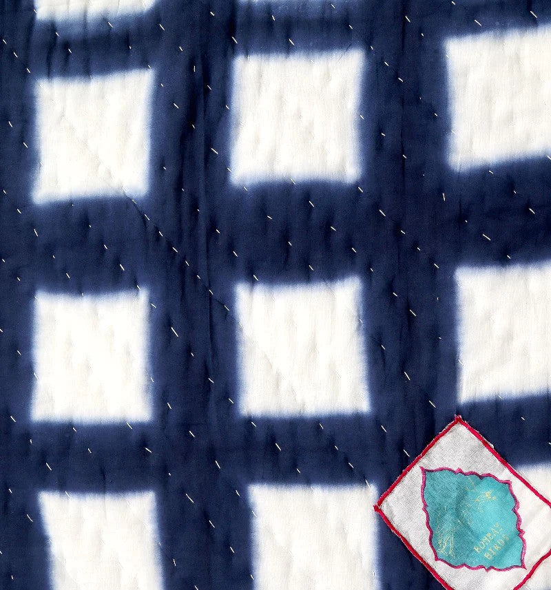 Quilt Shyburi 220 x 260 cm Indigo