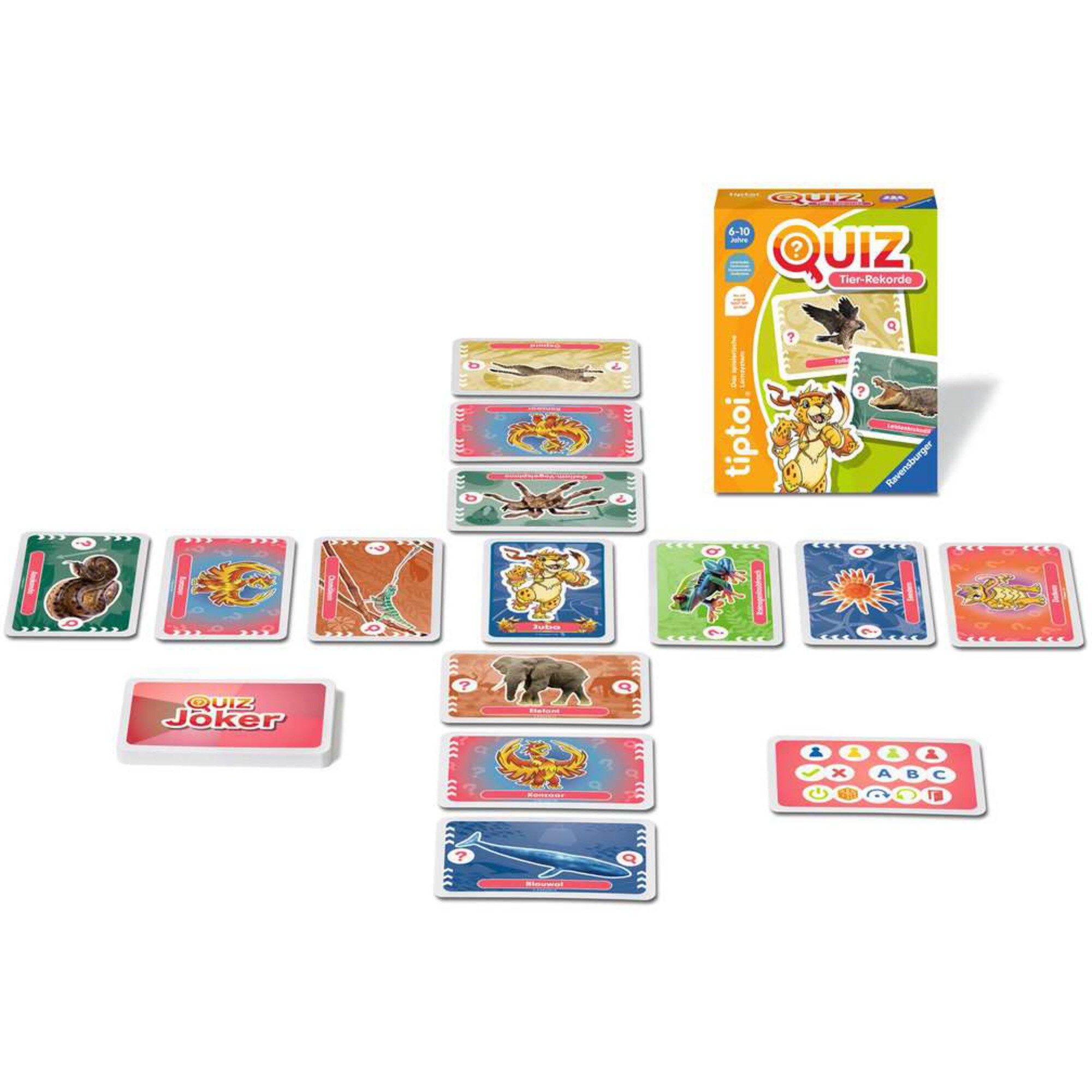 Ravensburger Quizspiel tiptoi Quiz Tier-Rekorde