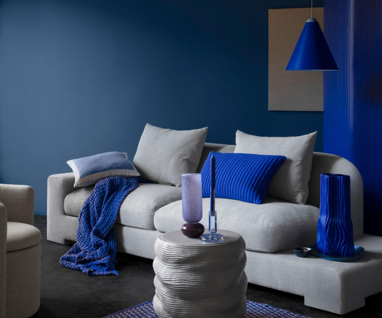 Broste Copenhagen Magny vaas medium Dark Blue