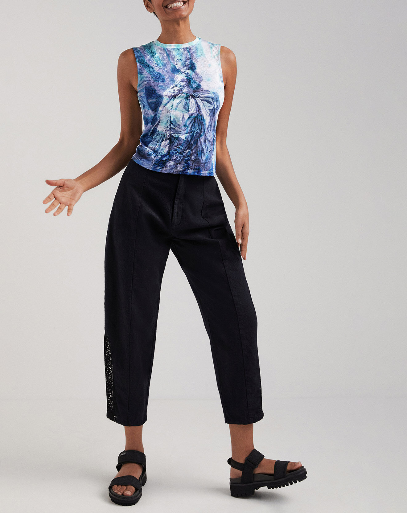 Desigual Top Amalia bleu