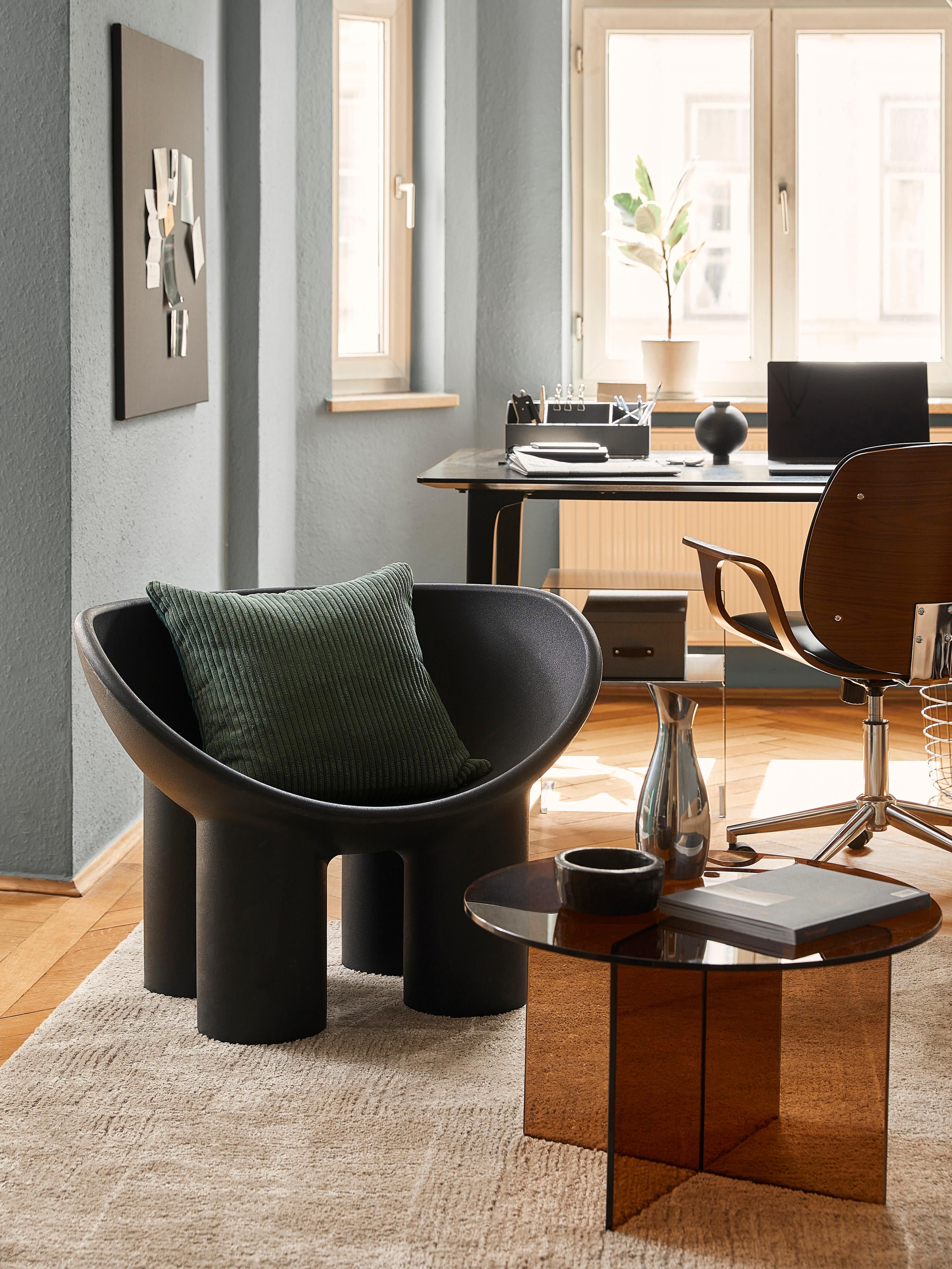 Kunststof loungefauteuil Roly Poly