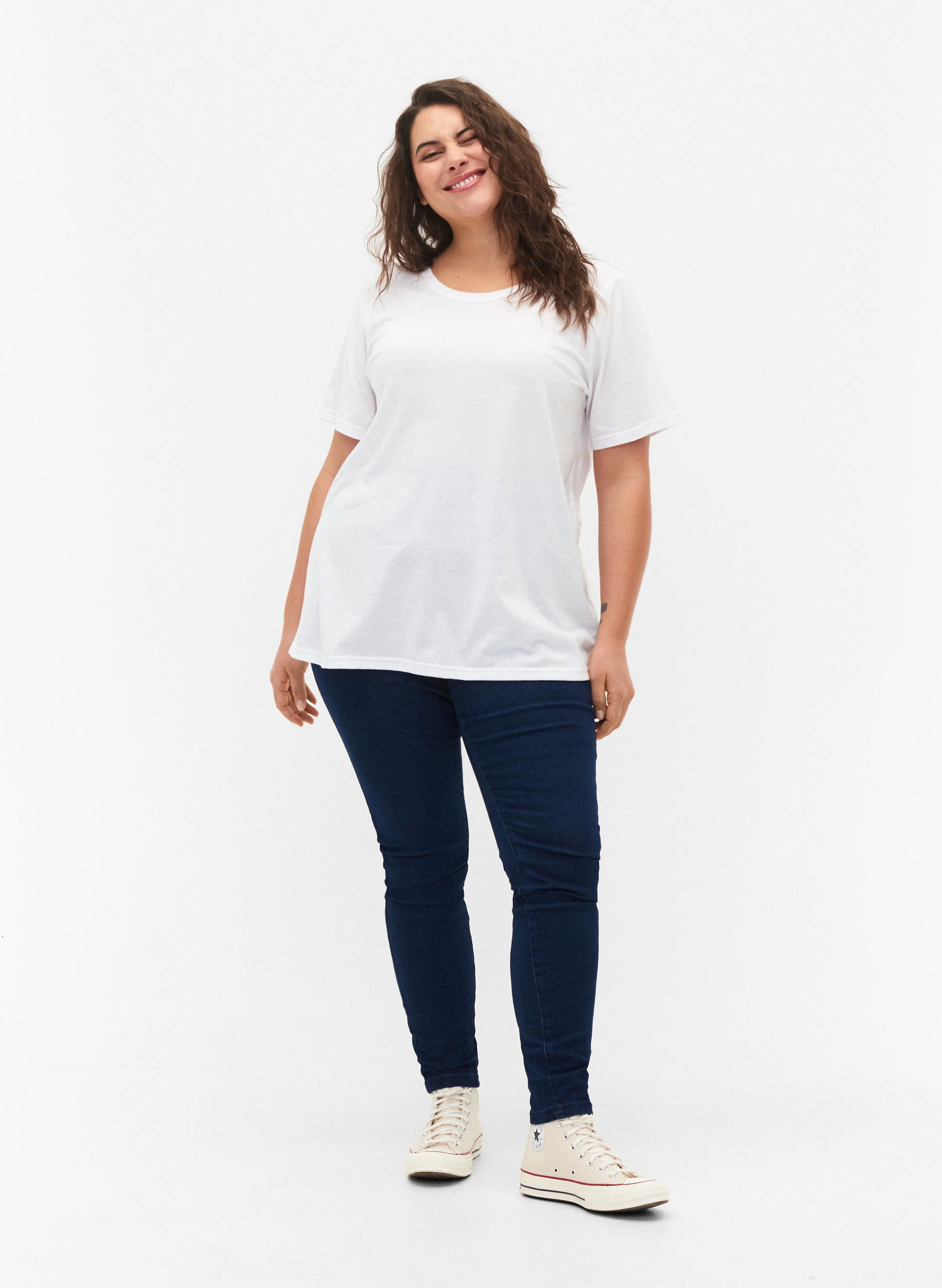 FLASH - Tætsiddende jeggings med høj talje