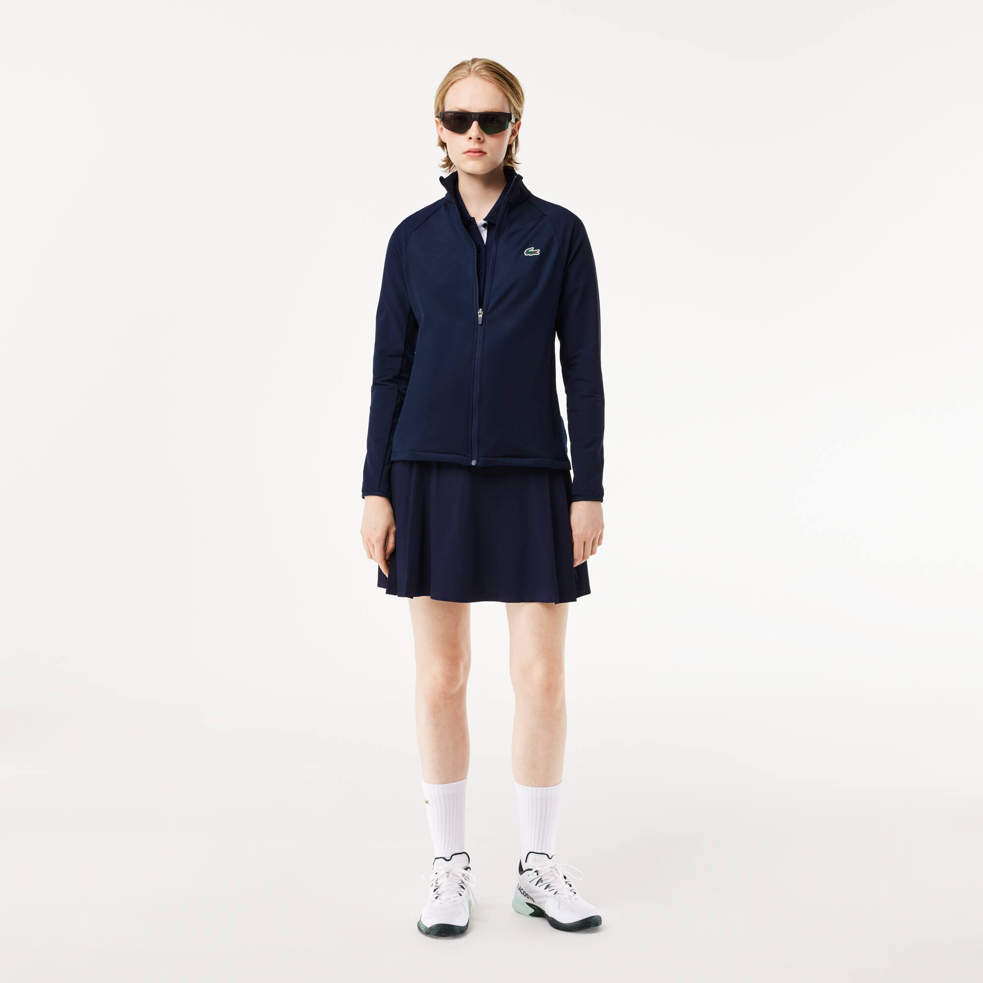 Golf-Fleece-Jacke in Slim Fit Sweatshirts - Blau - Lacoste - Damen
