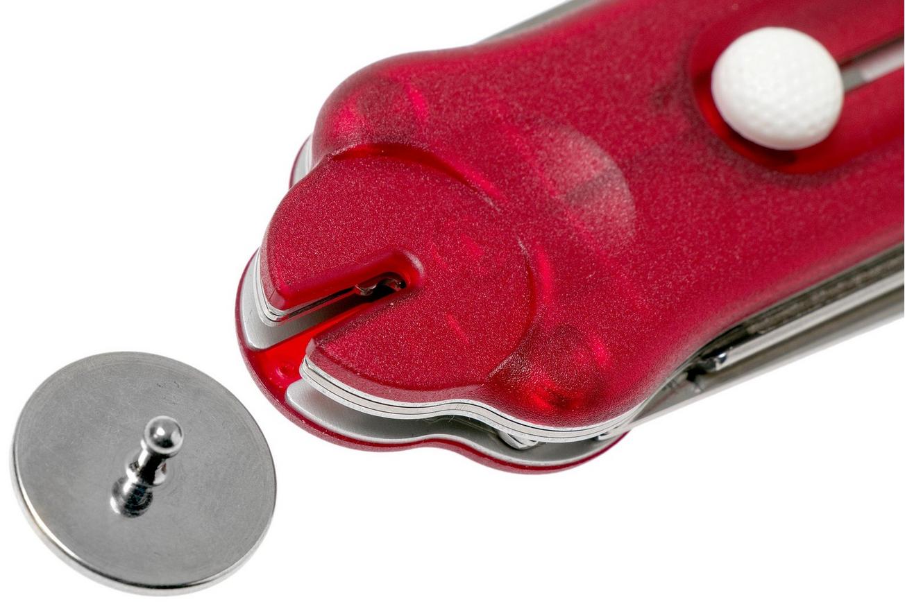 Victorinox Golf Tool rood transparant 0.7052.T