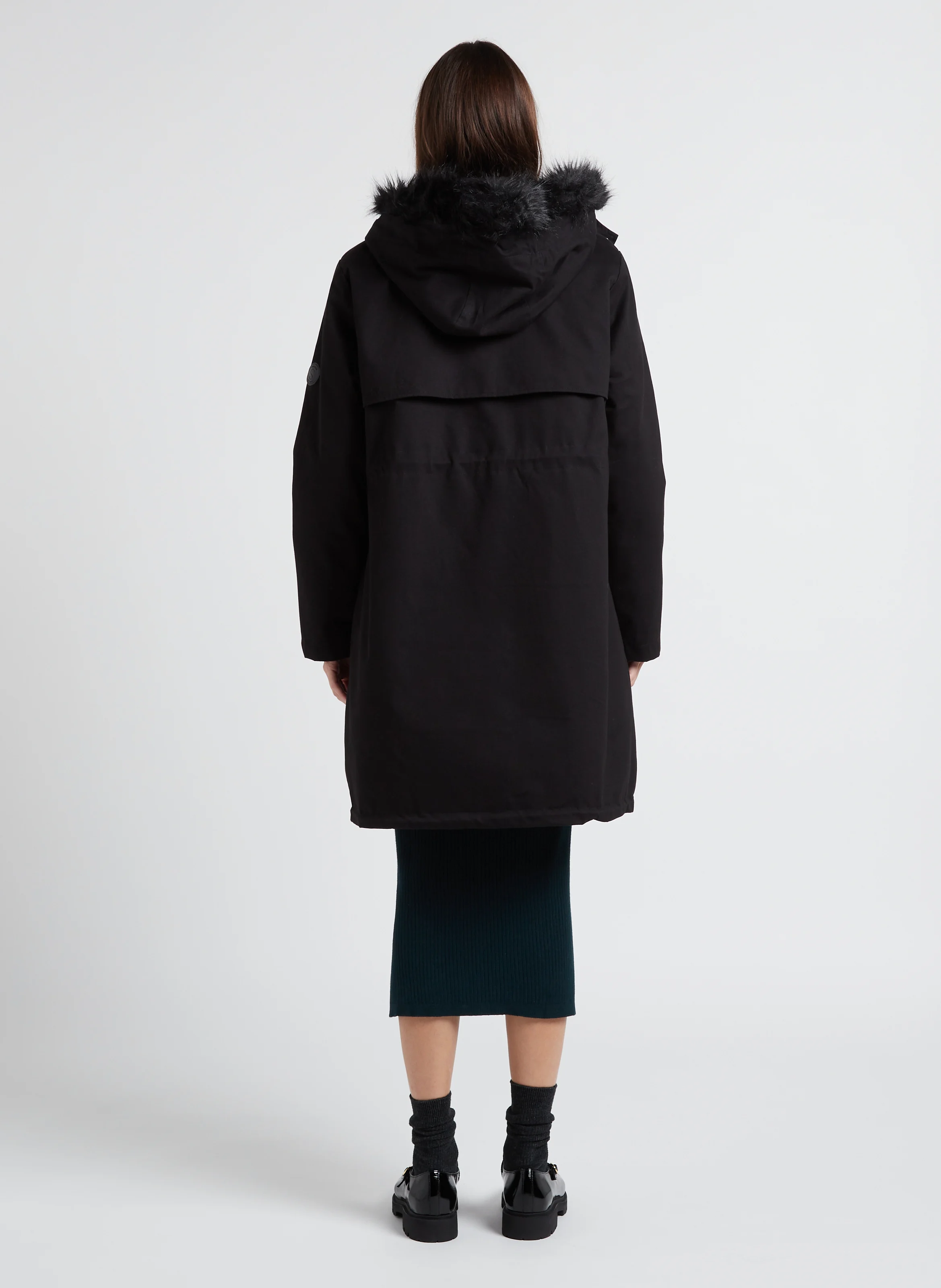 ZORAH - Parka grossesse à capuche 3-en-1 | Noir